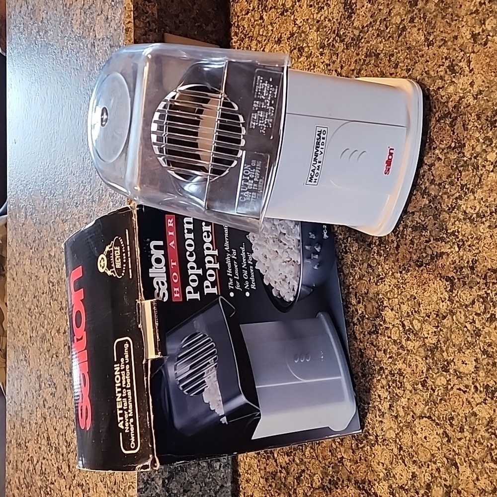 Salton Hot Air Popcorn Popper, Gently Used
